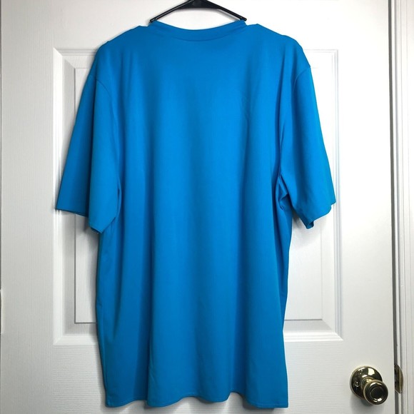 Weissman Adult Size XL Blue Shiny Metallic Design Shirt, Dance Recital Show - Picture 5 of 7